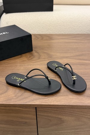 샤넬(CHANEL) 쪼리 플랫 슬리퍼 신발