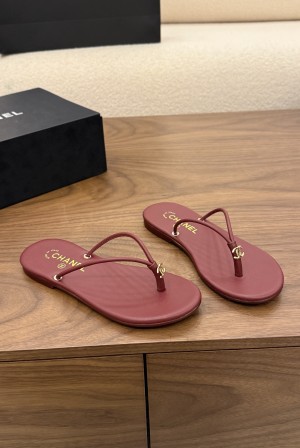 샤넬(CHANEL) 쪼리 플랫 슬리퍼 신발