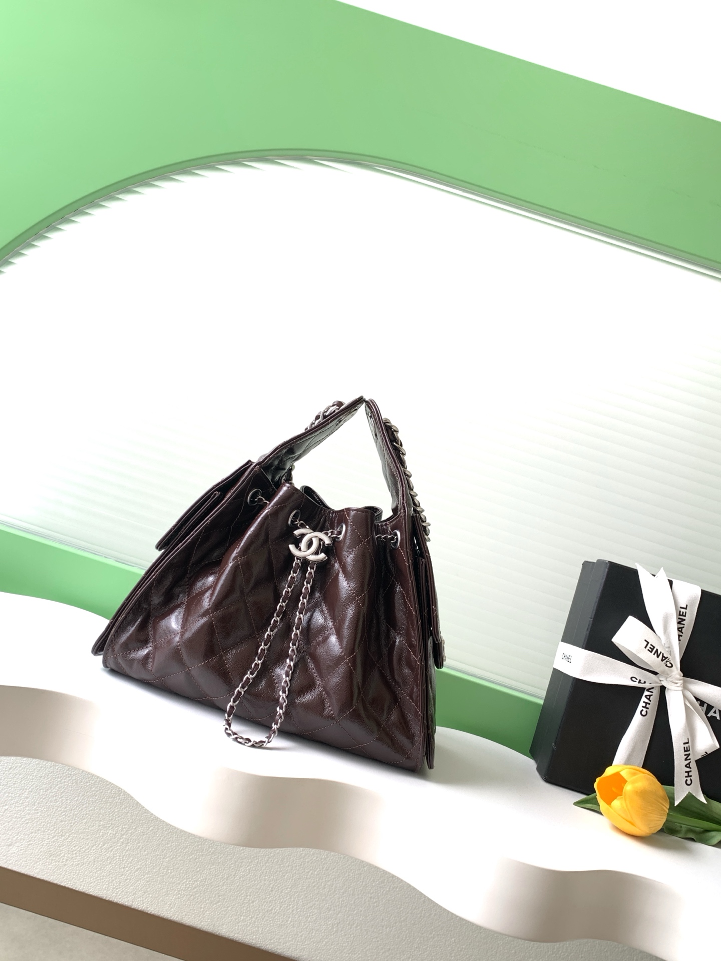 [Chanel] 샤넬 25bag 빈티지 블랙 호보백 (AS5293) 가방 미디움