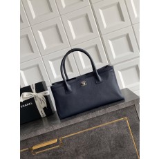 [Chanel] 샤넬 서프 토트백 - 트레저 블루 은장 스몰