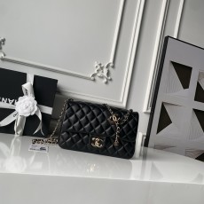 [Chanel] 샤넬 26C CF 시리즈 샴페인 골드 램스킨 (AS5756) 숄더백 가방