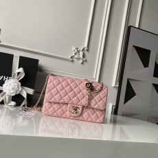 [Chanel] 샤넬 26C CF 시리즈 샴페인 골드 램스킨 (AS5756) 숄더백 가방