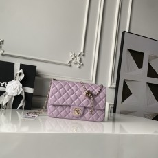 [Chanel] 샤넬 26C CF 시리즈 샴페인 골드 램스킨 (AS5756) 숄더백 가방