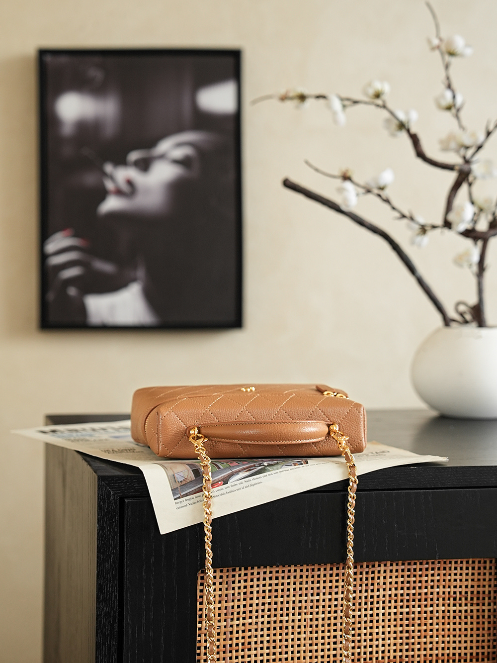 [Chanel] 샤넬 26p 카라멜 고트스킨 LP 런치박스백 (AP5100) 파우치백 가방