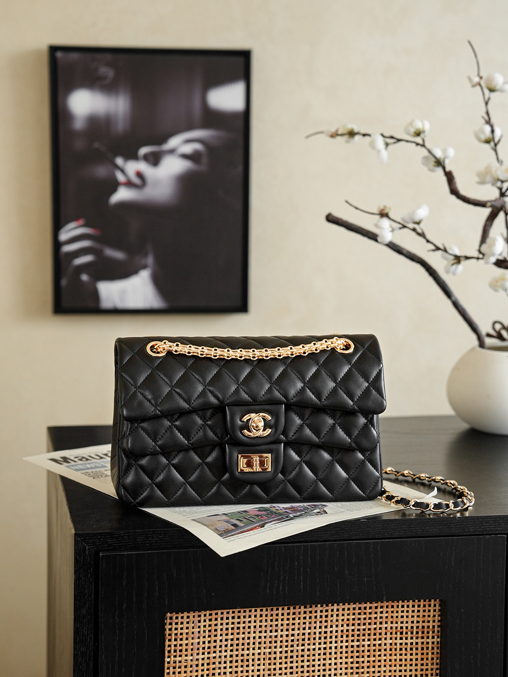 [Chanel] 샤넬 26k CF 2.55 하이브리드 플랩백 숄더백 가방