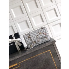 [Chanel] 샤넬 26S CF 배지 클래식 플랩백 숄더백 가방 - 배틀 그레이 25cm