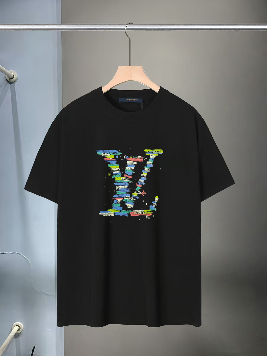 루이비통(LV) 컬러풀 라운드 반팔 티셔츠 의류