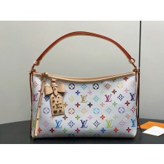 [Louis Vuitton] LV 루이비통 x 무라카미 다카시 리에디션 캐리올 이스트 웨스트 - 화이트 멀티컬러 숄더백 가방