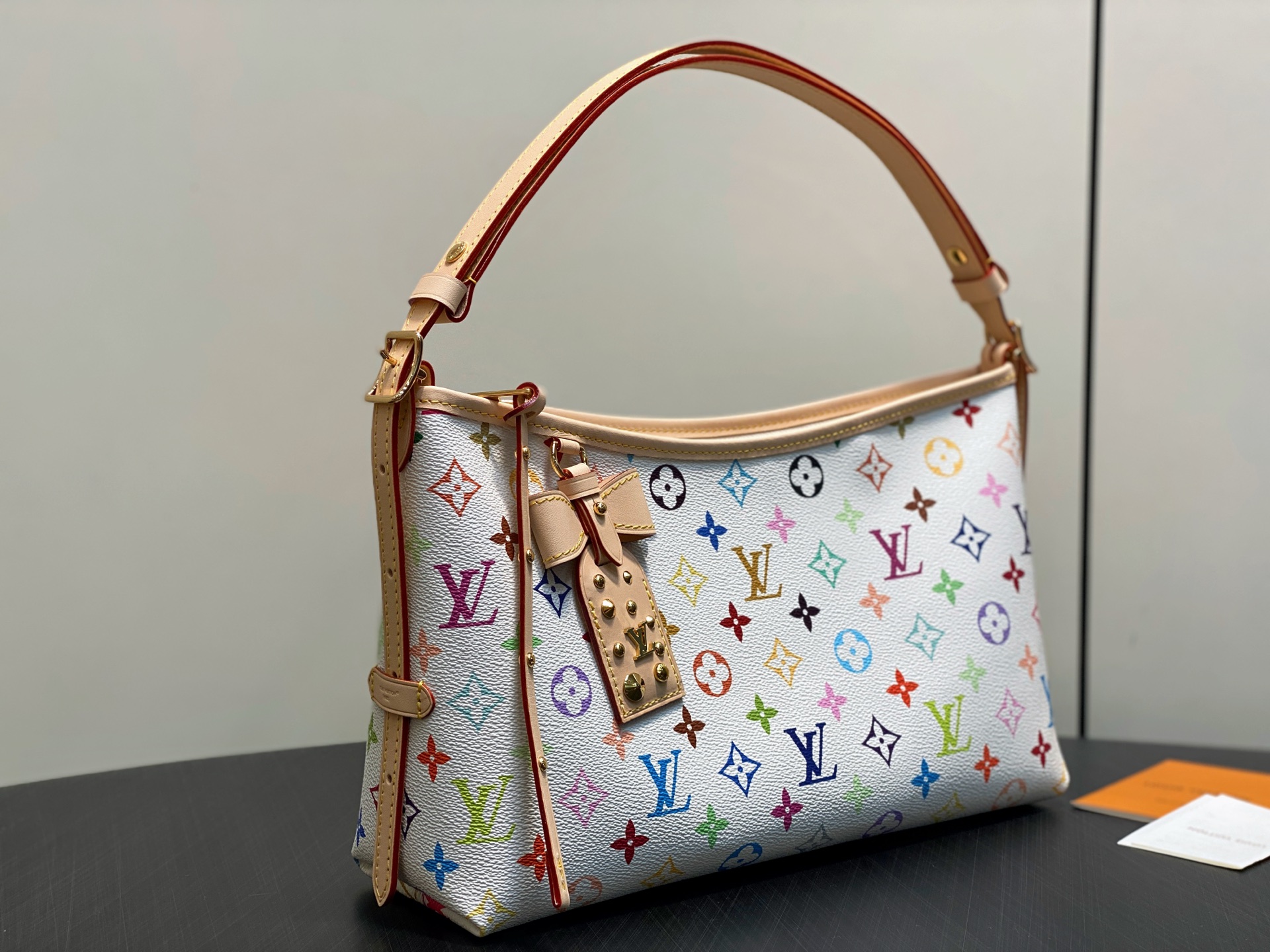 [Louis Vuitton] LV 루이비통 x 무라카미 다카시 리에디션 캐리올 이스트 웨스트 - 화이트 멀티컬러 숄더백 가방