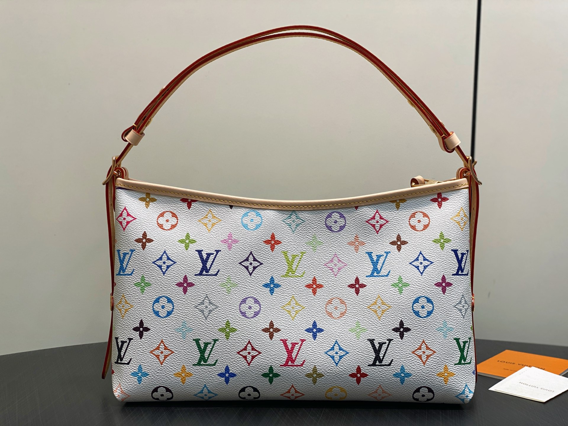 [Louis Vuitton] LV 루이비통 x 무라카미 다카시 리에디션 캐리올 이스트 웨스트 - 화이트 멀티컬러 숄더백 가방