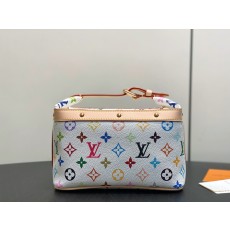 [Louis Vuitton] LV 루이비통 x 무라카미 다카시 리에디션 크루저(Cruiser) 파우치 - 화이트 멀티컬러 파우치백 가방