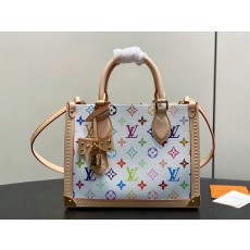 [Louis Vuitton] LV 루이비통 x 무라카미 다카시 리에디션 온더고(OnTheGo) PM - 화이트 멀티컬러 토트백 숄더백 가방
