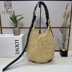 [Loewe] 로에베 펀치 홀(Punch Hole) 호보 라피아백 숄더백 가방