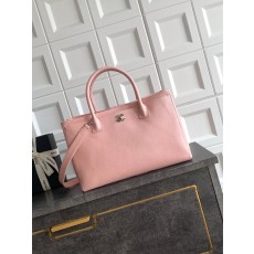 [Chanel] 샤넬 Cerf(서프) 토트백 가방 - 핑크 은장 (베이비 스킨 카프스킨) 미디움