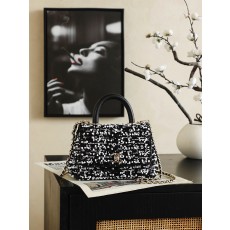 [Chanel] 샤넬 26P 코코핸들 스팽글 자수 트위드백 숄더백 토트백 가방