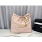 [Chanel] 샤넬 22P 22bag 미디움 가방 - 핑크 금장