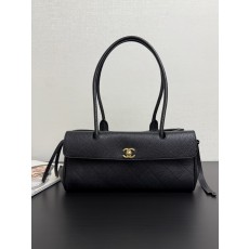 [Chanel] 샤넬 26S 볼링백 숄더백 가방 - 블랙 금장