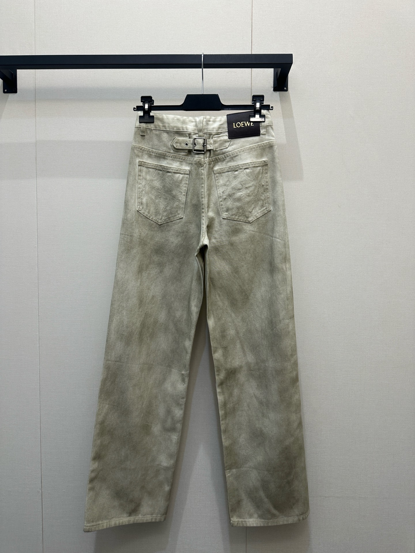 로에베(LOEWE) 워시드 자수 와이드 데님 팬츠 의류