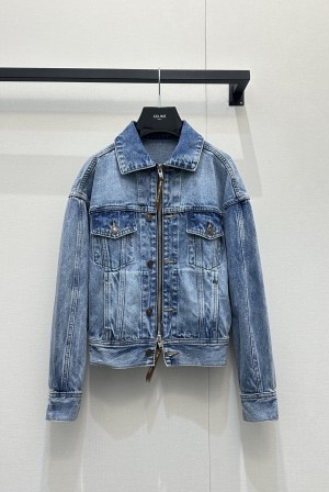 셀린느(CELINE) 더블 지퍼 웨이스트 데님 자켓 의류