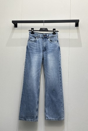 셀린느(CELINE) 워시드 스트레이트 데님 팬츠 의류