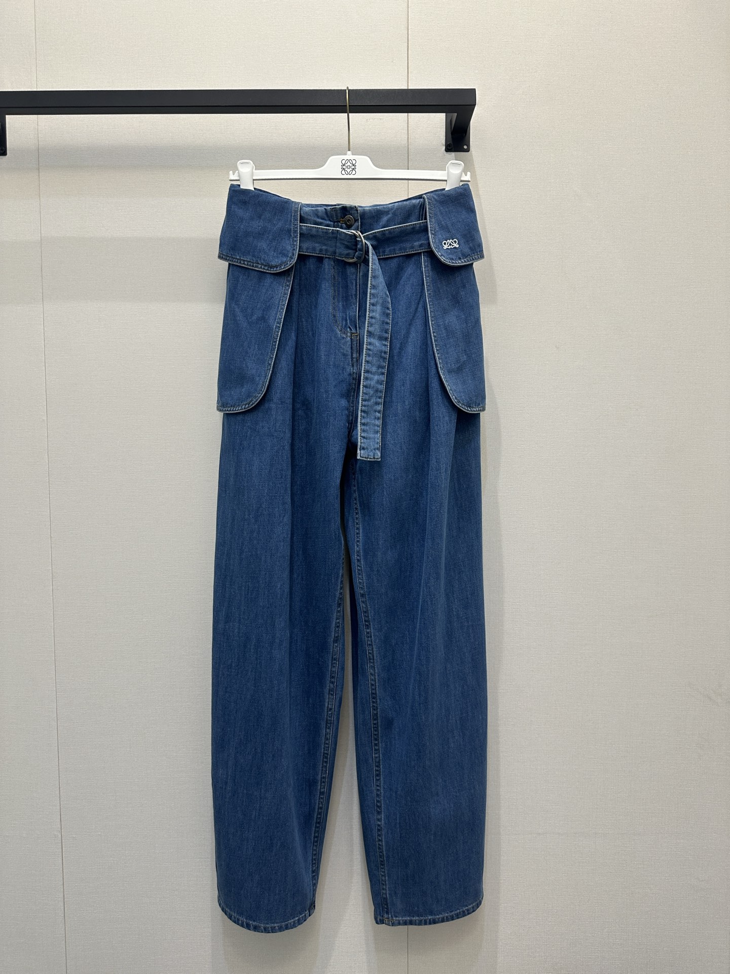 로에베(LOEWE) 워시드 와이드 데님 팬츠 의류