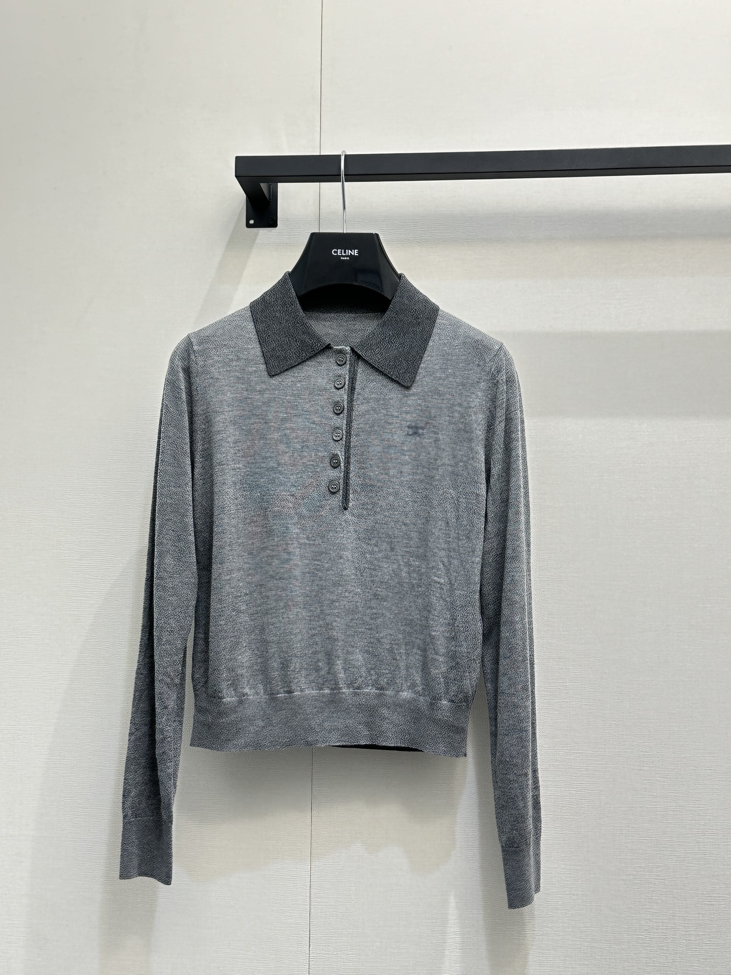 셀린느(CELINE) 배색 폴로 니트 롱슬리브 의류