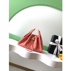 [Chanel] 샤넬 26C 미니 누벅 퀼팅 드로스트링 버킷백 숄더백 가방