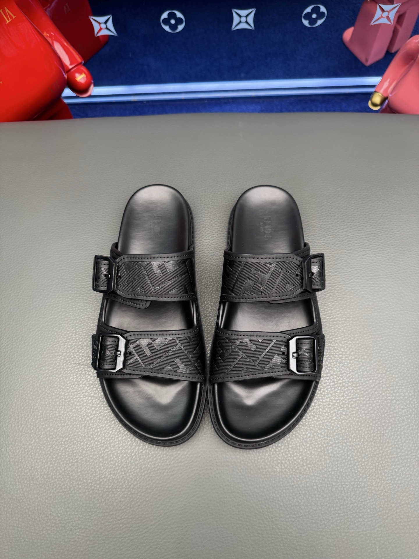 [Fendi] 펜디 '몬스터' 프리미엄 남성 슬라이드 슬리퍼 샌들 신발