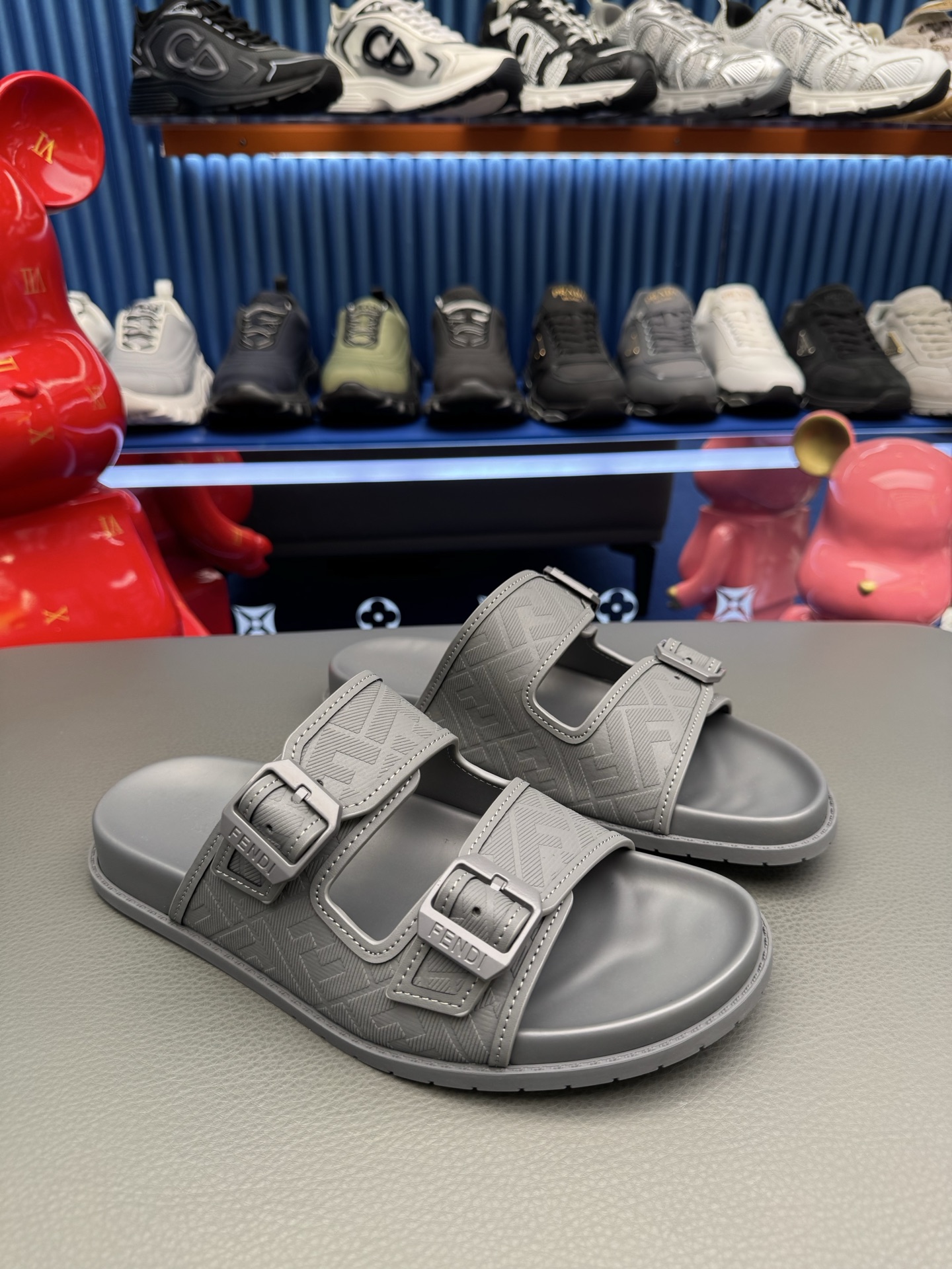 [Fendi] 펜디 '몬스터' 프리미엄 남성 슬라이드 슬리퍼 샌들 신발