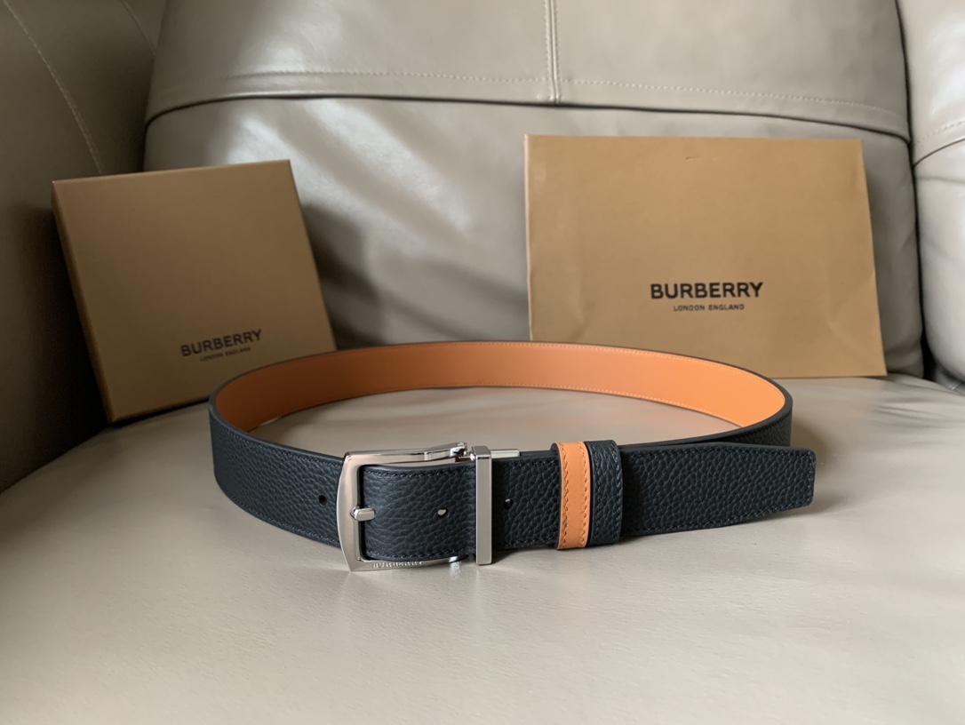 버버리(BURBERRY) 양면 레더 벨트