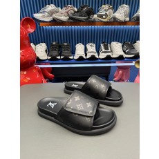 [LV] 루이비통 남성 카프스킨 레저 슬라이드 샌들 슬리퍼 신발