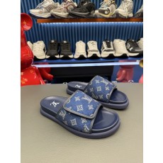 [LV] 루이비통 남성 카프스킨 레저 슬라이드 샌들 슬리퍼 신발