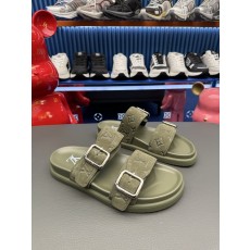 [LV] 루이비통 남성 카프스킨 레저 슬라이드 샌들 슬리퍼 신발