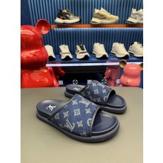 [LV] 루이비통 남성 카프스킨 레저 슬라이드 샌들 슬리퍼 신발