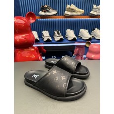 [LV] 루이비통 남성 카프스킨 레저 슬라이드 샌들 슬리퍼 신발
