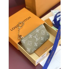 [LV] LV 루이비통 M62650 모노그램 데님 자카드 키 파우치 그린 지갑