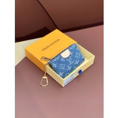 [LV] 루이비통 M82961 모노그램 데님 자카드 키 파우치 블루 지갑