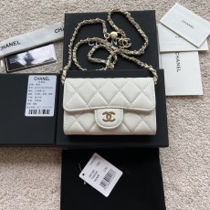 [Chanel] 샤넬 A81081 클래식 체인 카드 홀더(미니 파우치) 지갑