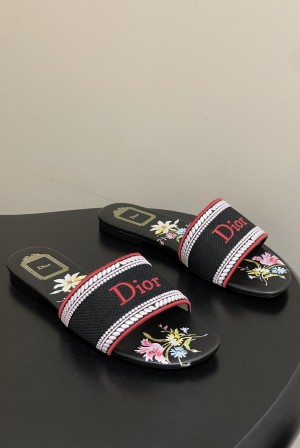 디올(DIOR) 시크릿 가든 자수 슬리퍼 신발