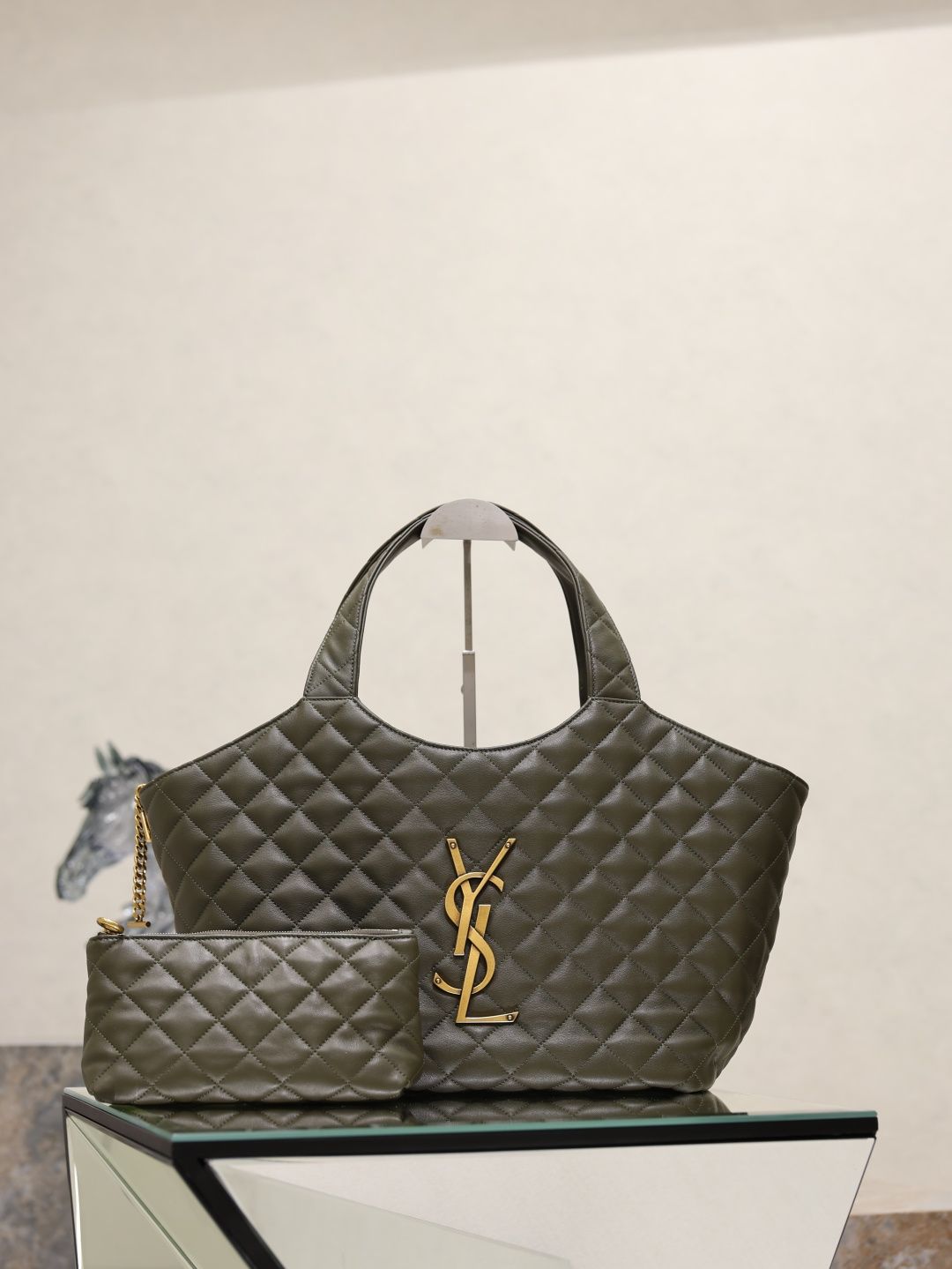 [Saint Laurent] YSL 생로랑 ICARE 이카르 아이케어 쇼퍼백 (스몰) 가방