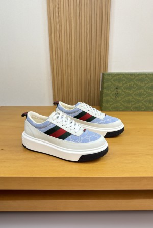 [Gucci] 구찌 프리미엄 나파 & 토템 자카드 레저 스니커즈 신발