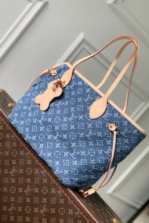 [Louis Vuitton] LV 루이비통 네버우프(Neverwoof) 중호 펫 캐리어 - 모노그램 블루 데님 가방
