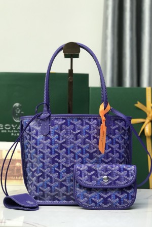 [Goyard] 고야드 2026년 한정판 안주(Anjou) 미니 - 블루베리 퍼플 (Blueberry Purple) 가방