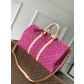 [Louis Vuitton] LV 루이비통 Keepall Bandoulière 45 키폴 반둘리에 45 - 모노그램 푸시아 핑크 데님 가방