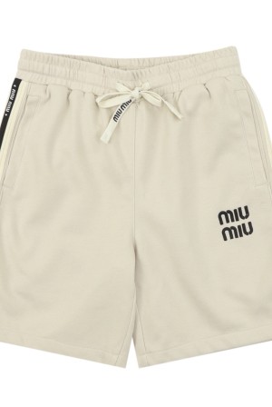 미우미우(MIU MIU) 자수 로고 쇼츠 의류
