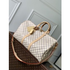 [Louis Vuitton] LV 루이비통 Keepall Bandoulière 45 키폴 반둘리에 45 - 화이트 다미에 가방