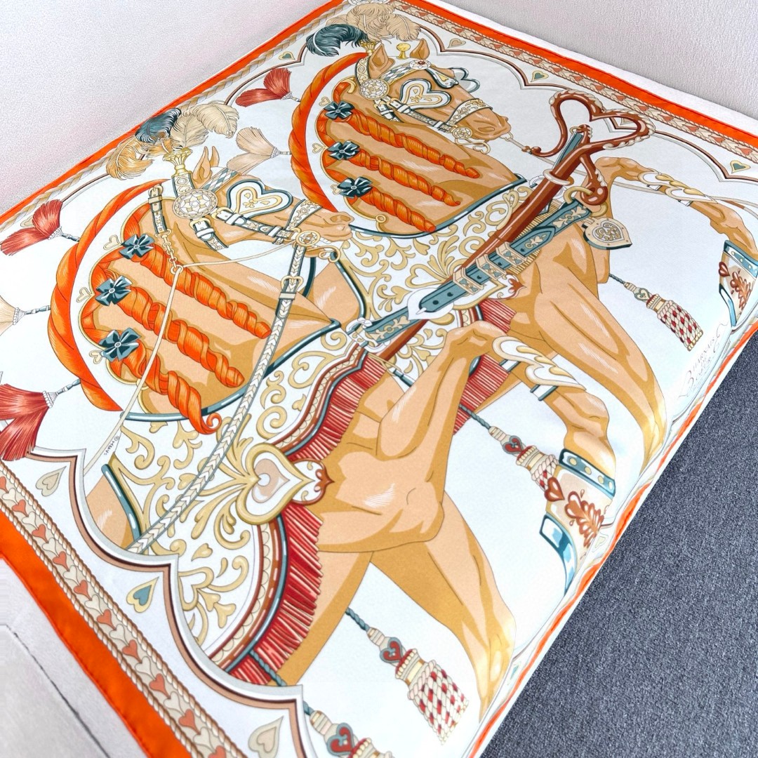 에르메스(HERMES) 스위트 하네스 실크 목도리 스카프