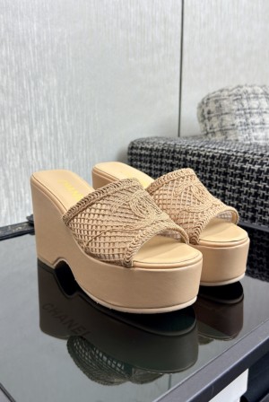 샤넬(CHANEL) 피쉬토 플랫폼 슬리퍼 신발