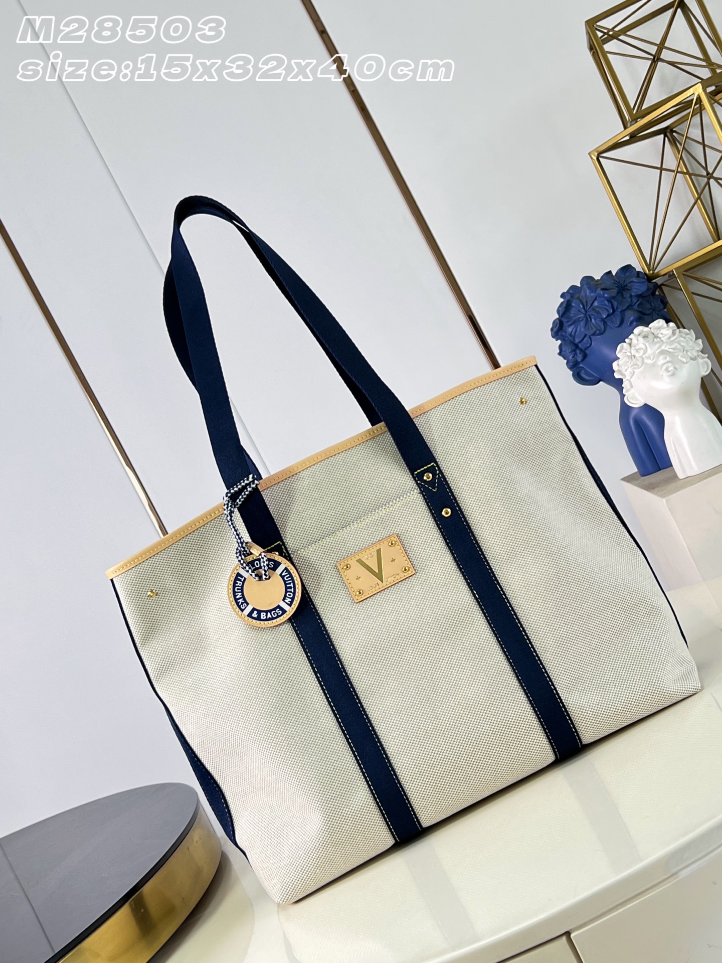 [Louis Vuitton] LV 루이비통 에스칼(Escale) 코튼 토트백 트래블 백 가방