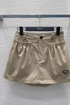 PRADA 프라다 하이엔드 텍스처 미니 스커트 팬츠 의류
